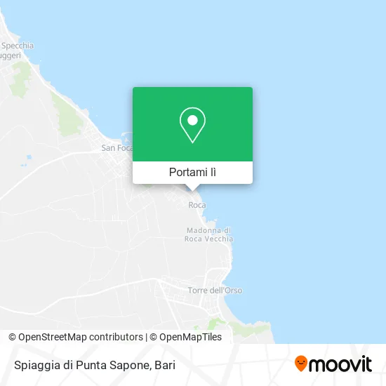 Mappa Spiaggia di Punta Sapone