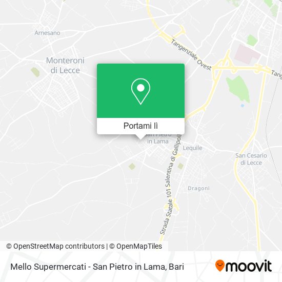 Mappa Mello Supermercati - San Pietro in Lama