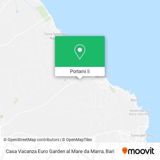 Mappa Casa Vacanza Euro Garden al Mare da Marra