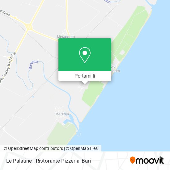 Mappa Le Palatine - Ristorante Pizzeria