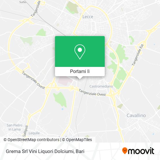 Mappa Grema Srl Vini Liquori Dolciumi