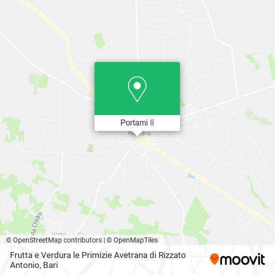 Mappa Frutta e Verdura le Primizie Avetrana di Rizzato Antonio