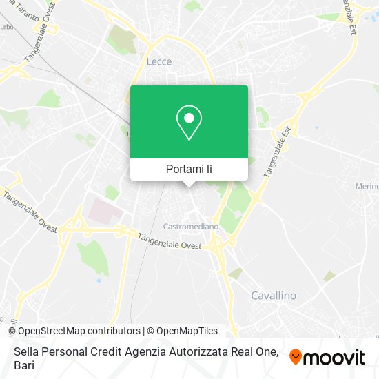 Mappa Sella Personal Credit Agenzia Autorizzata Real One