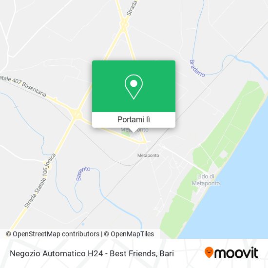 Mappa Negozio Automatico H24 - Best Friends