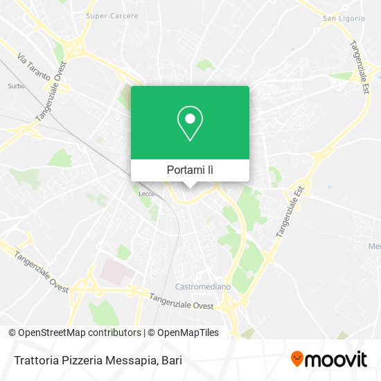Mappa Trattoria Pizzeria Messapia