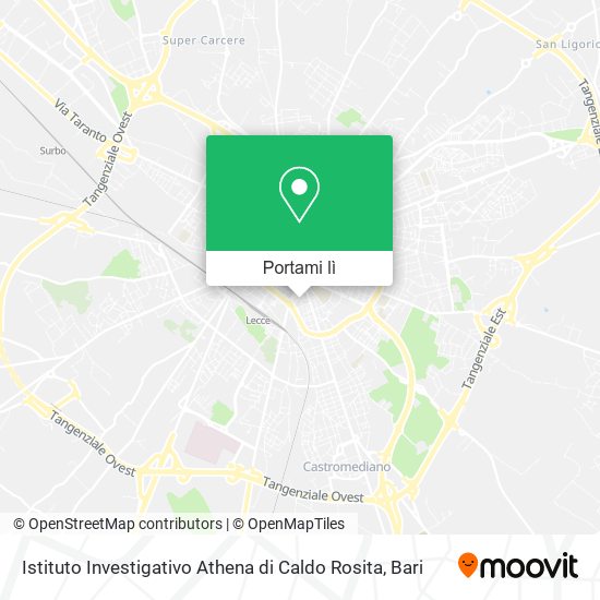 Mappa Istituto Investigativo Athena di Caldo Rosita
