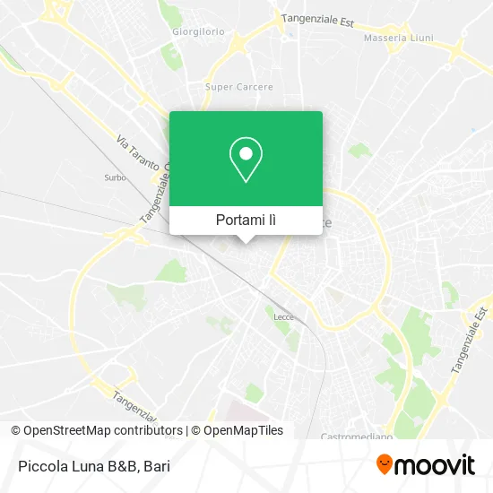 Mappa Piccola Luna B&B