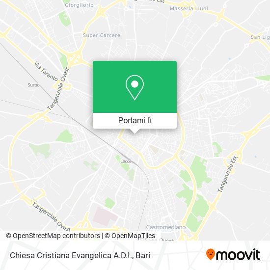 Mappa Chiesa Cristiana Evangelica A.D.I.