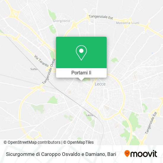 Mappa Sicurgomme di Caroppo Osvaldo e Damiano