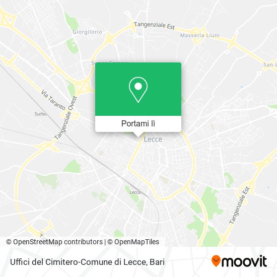 Mappa Uffici del Cimitero-Comune di Lecce