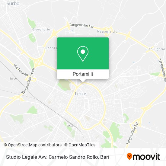 Mappa Studio Legale Avv. Carmelo Sandro Rollo