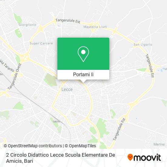 Mappa 2 Circolo Didattico Lecce Scuola Elementare De Amicis