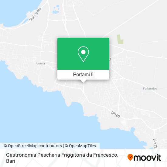 Mappa Gastronomia Pescheria Friggitoria da Francesco