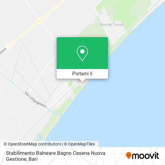 Mappa Stabilimento Balneare Bagno Cesena Nuova Gestione