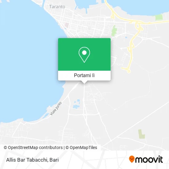 Mappa Allis Bar Tabacchi