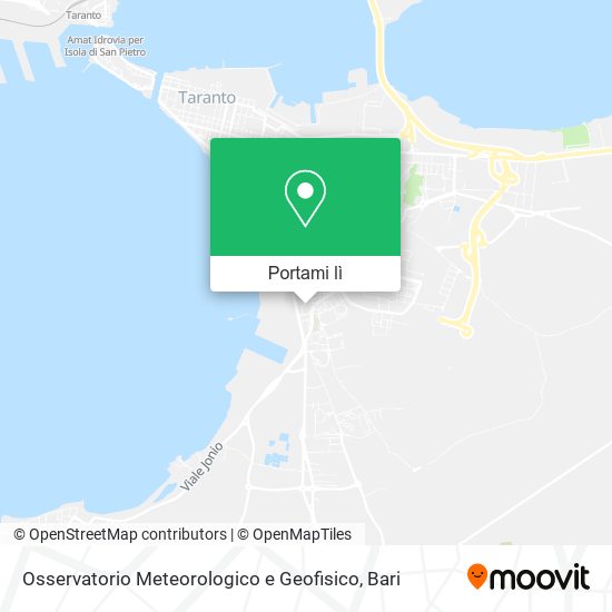 Mappa Osservatorio Meteorologico e Geofisico