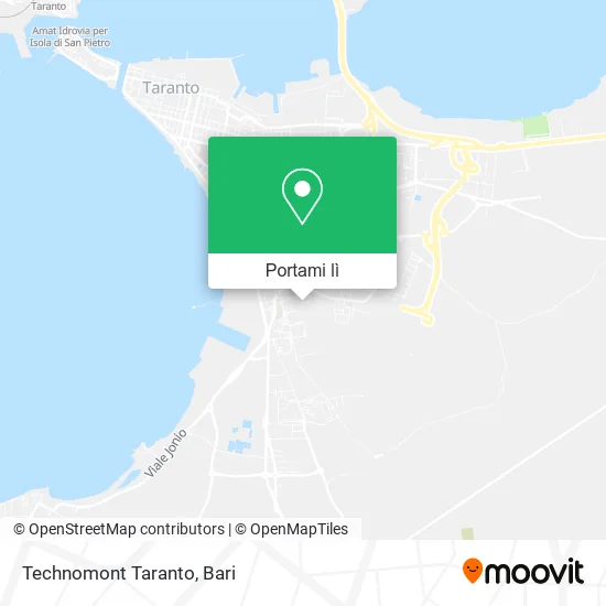 Mappa Technomont Taranto