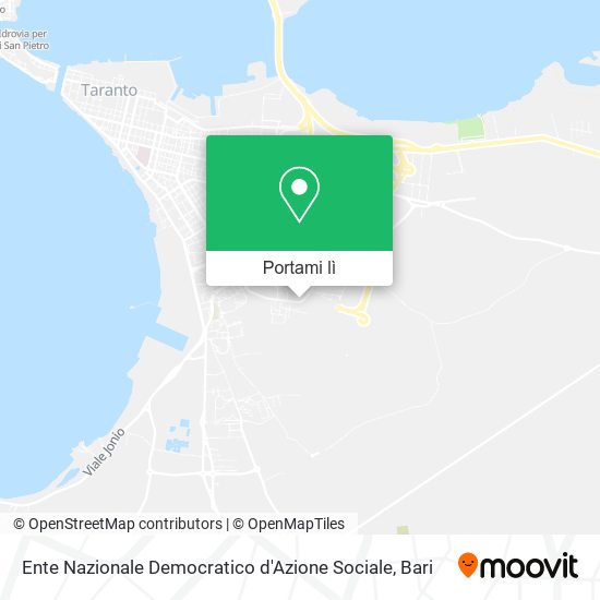 Mappa Ente Nazionale Democratico d'Azione Sociale