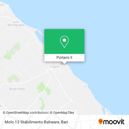 Mappa Molo 13 Stabilimento Balneare