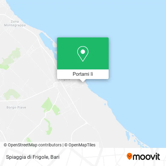 Mappa Spiaggia di Frigole