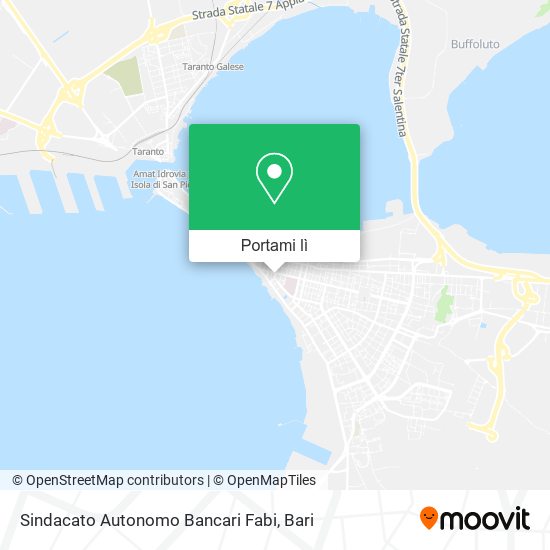 Mappa Sindacato Autonomo Bancari Fabi