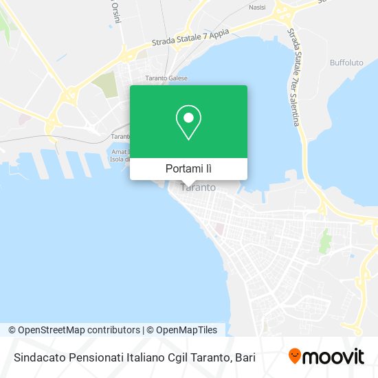 Mappa Sindacato Pensionati Italiano Cgil Taranto