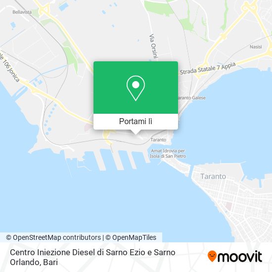 Mappa Centro Iniezione Diesel di Sarno Ezio e Sarno Orlando