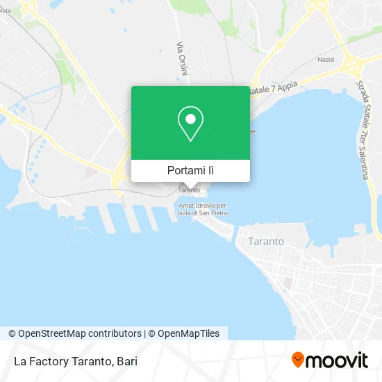 Mappa La Factory Taranto