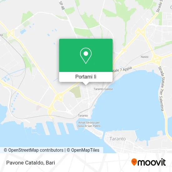 Mappa Pavone Cataldo
