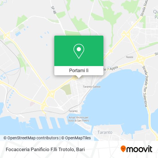 Mappa Focacceria Panificio F.lli Trotolo