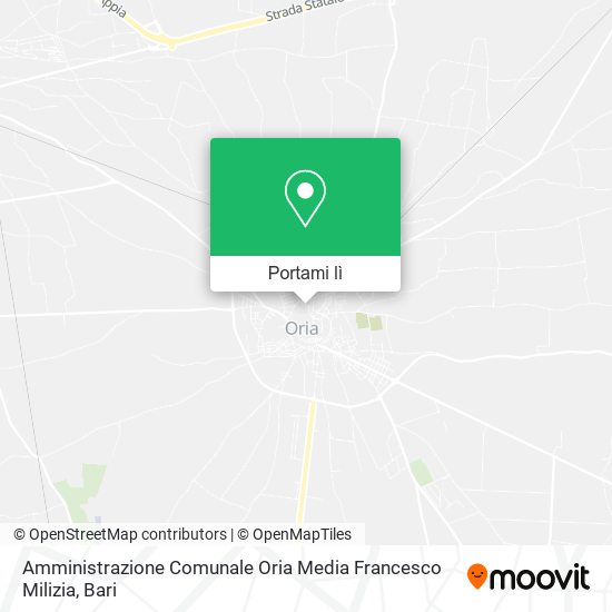 Mappa Amministrazione Comunale Oria Media Francesco Milizia