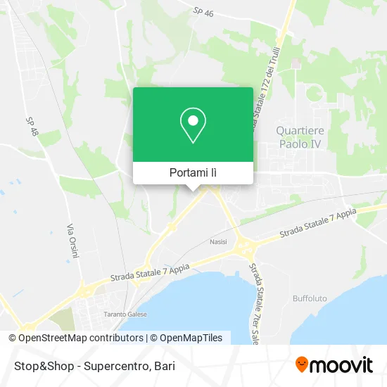 Mappa Stop&Shop - Supercentro