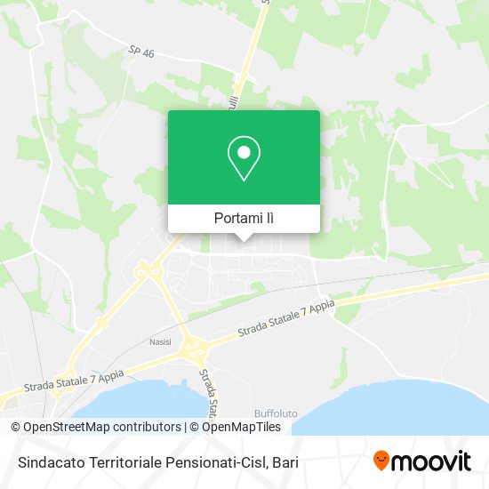Mappa Sindacato Territoriale Pensionati-Cisl