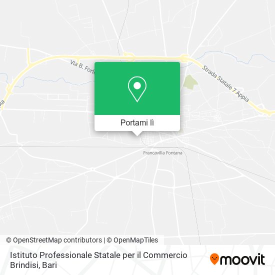 Mappa Istituto Professionale Statale per il Commercio Brindisi