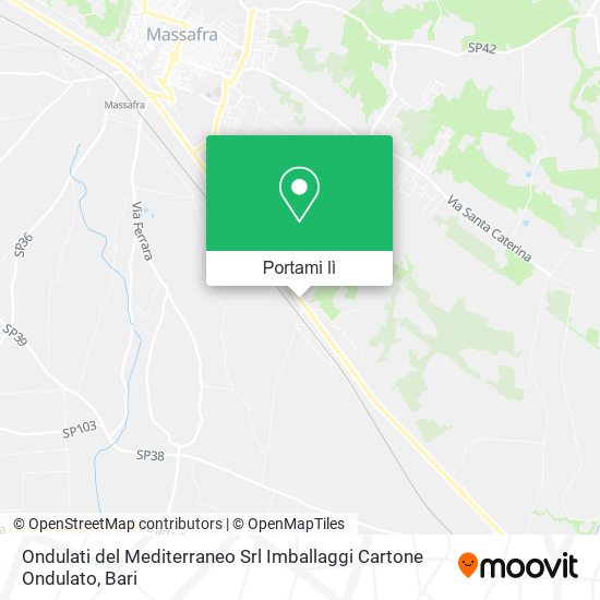 Mappa Ondulati del Mediterraneo Srl Imballaggi Cartone Ondulato