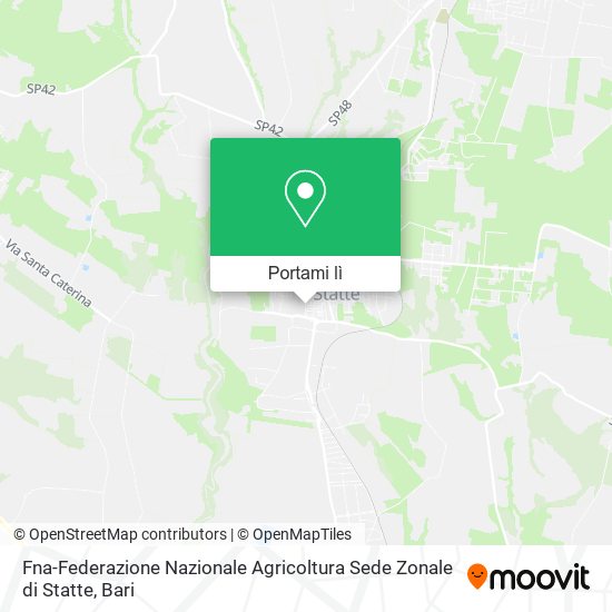 Mappa Fna-Federazione Nazionale Agricoltura Sede Zonale di Statte