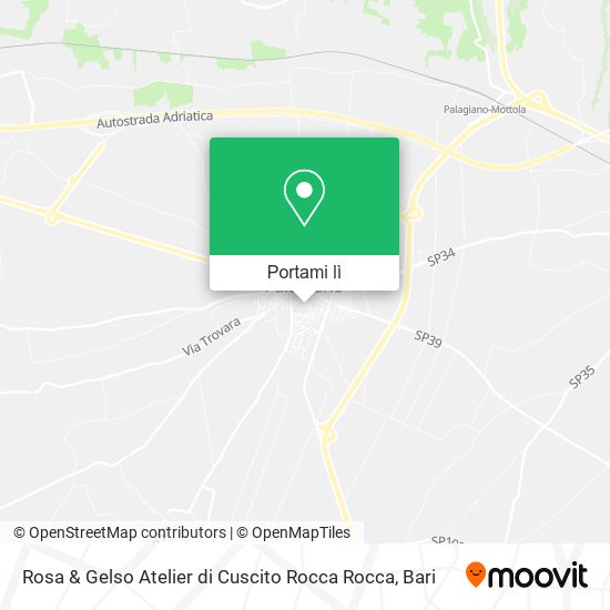 Mappa Rosa & Gelso Atelier di Cuscito Rocca Rocca