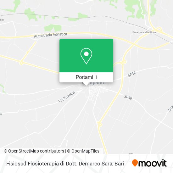 Mappa Fisiosud Fiosioterapia di Dott. Demarco Sara