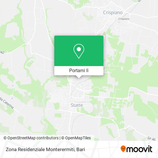 Mappa Zona Residenziale Monterermiti