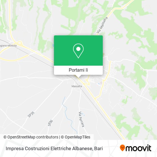 Mappa Impresa Costruzioni Elettriche Albanese