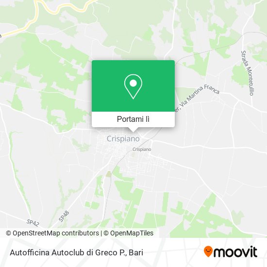 Mappa Autofficina Autoclub di Greco P.