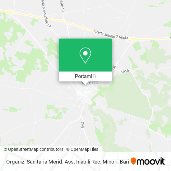 Mappa Organiz. Sanitaria Merid. Ass. Inabili Rec. Minori