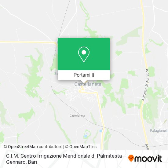 Mappa C.I.M. Centro Irrigazione Meridionale di Palmitesta Gennaro