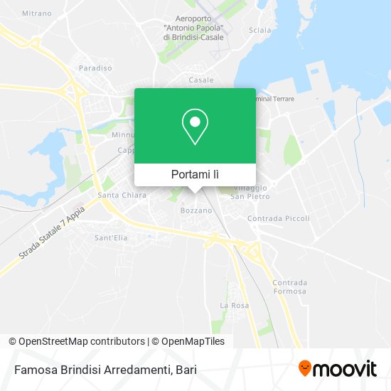 Mappa Famosa Brindisi Arredamenti