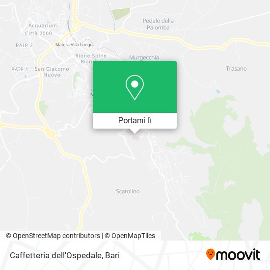 Mappa Caffetteria dell'Ospedale