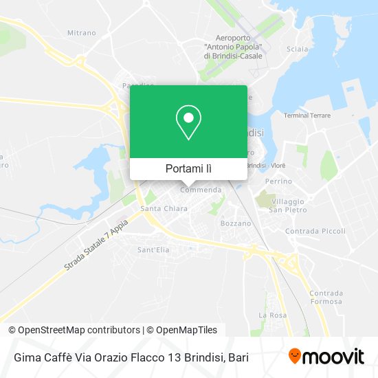 Mappa Gima Caffè Via Orazio Flacco 13 Brindisi