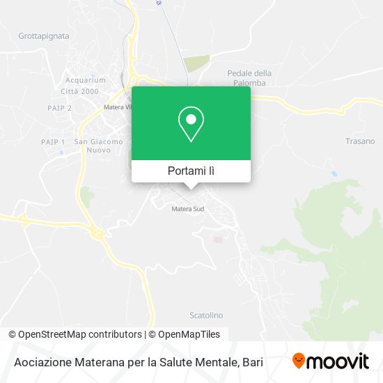 Mappa Aociazione Materana per la Salute Mentale