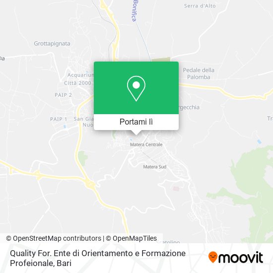 Mappa Quality For. Ente di Orientamento e Formazione Profeionale