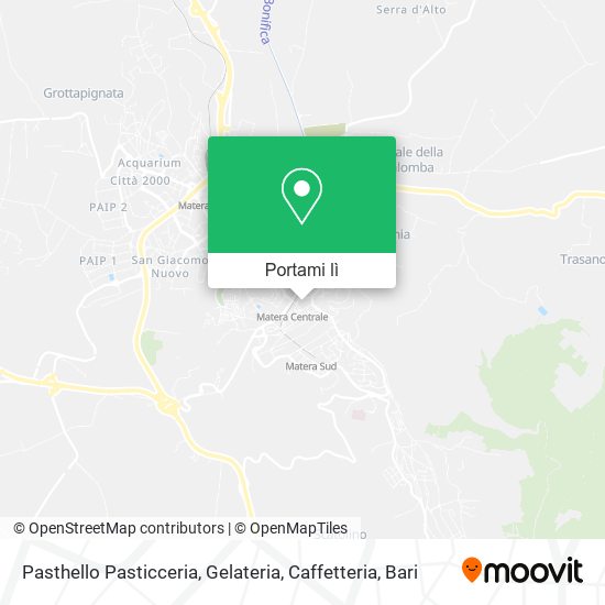 Mappa Pasthello Pasticceria, Gelateria, Caffetteria