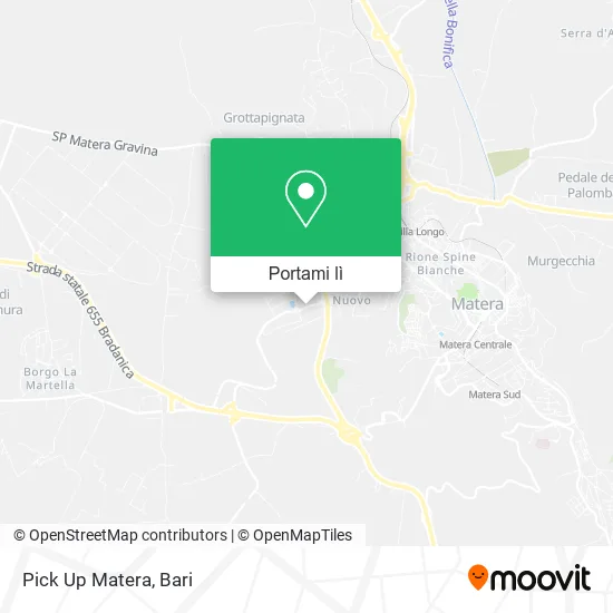 Mappa Pick Up Matera